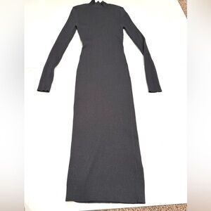 H&M black sweater bodycon dress XS